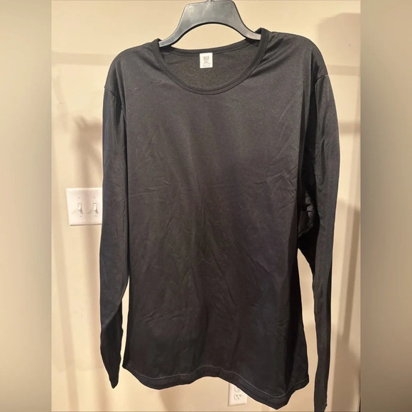 Men Heavy Weight Plain Thermal Long Sleeve Waffle Shirts Solid Colors Size XXL - Picture 1 of 4